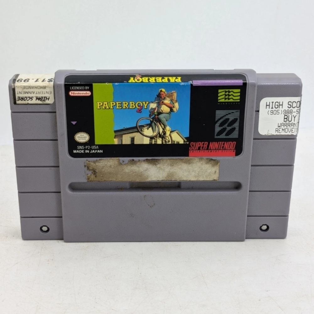 Paperboy 2 (Super Nintendo) SNES Cartridge Only, Original TESTED WORKING, 1991